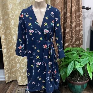 Zara Navy Floral Dress